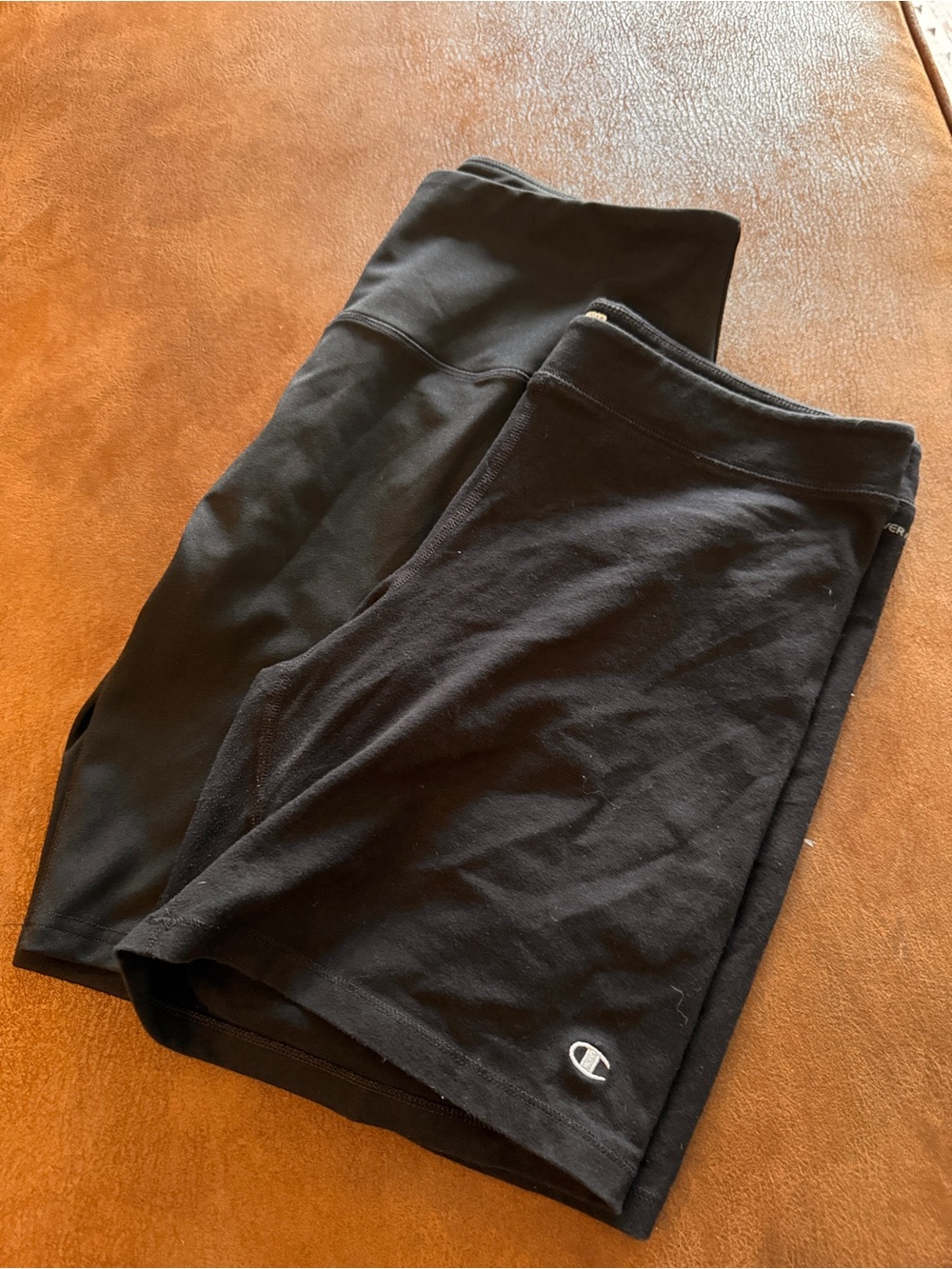 Two Pairs of Black Athletic Bike Shorts XL